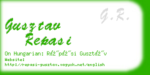 gusztav repasi business card